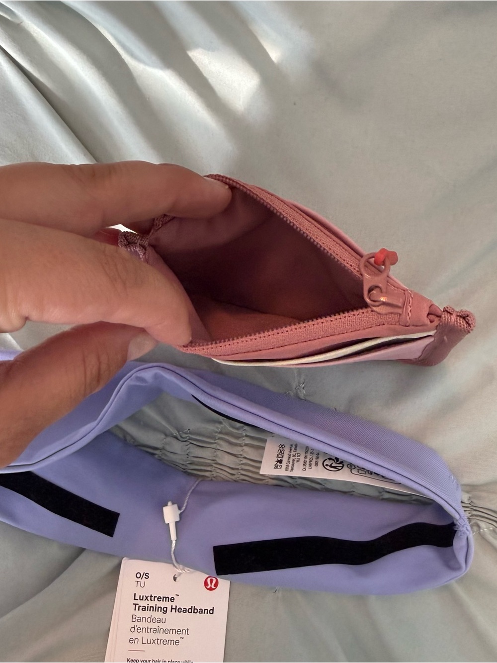 Lululemon Pink Card Wallet & Purple Headband - Picture 4 of 6